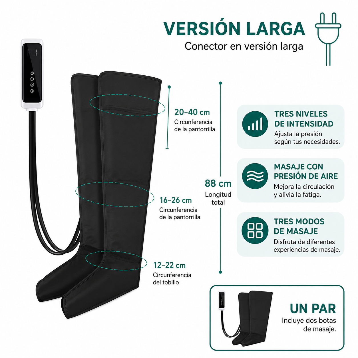 Sistema de descompresión para piernas
